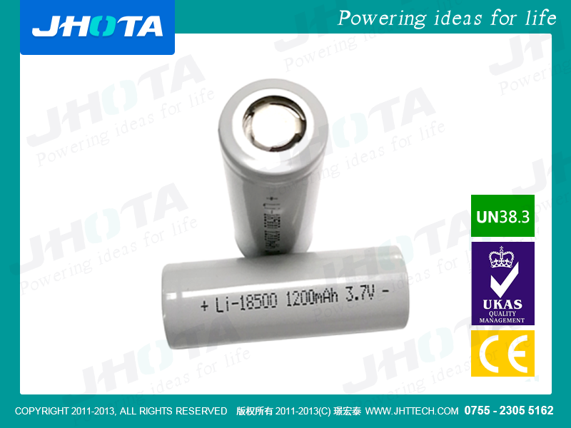 18500-3.6V-1200MAH-5C持续放电单体电芯