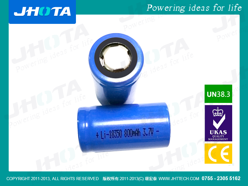 18350-3.6V-800MAH-10C持续放电单体电芯